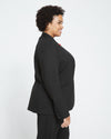 Lennox Collarless Ponte Blazer - Black thumbnail 2