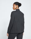 Lennox Collarless Ponte Blazer - Graphite thumbnail 3