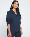 Janelle Tailored Ponte Blazer - Navy thumbnail 0