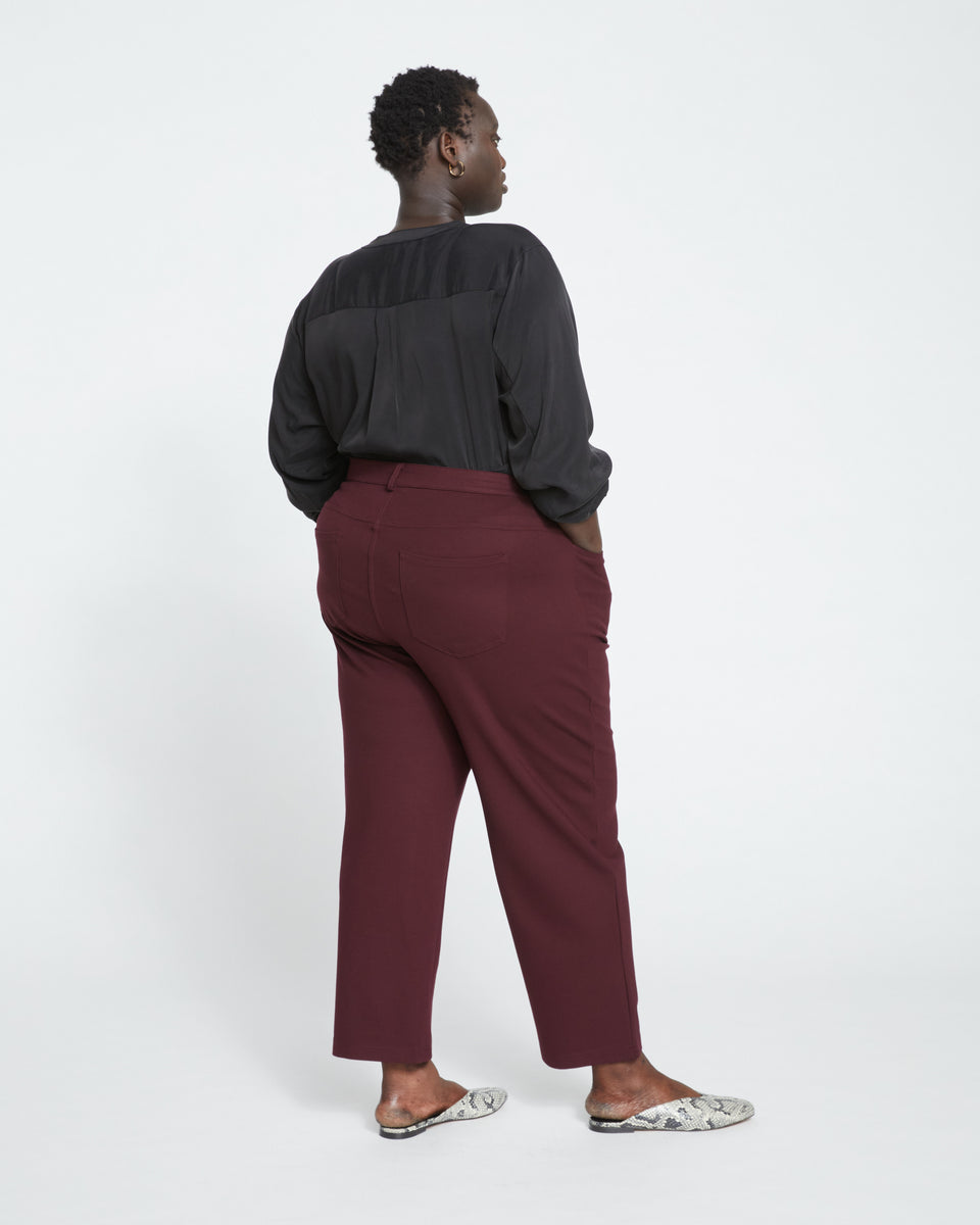 Etta Straight Ponte Jeans - Black Cherry Zoom image 3