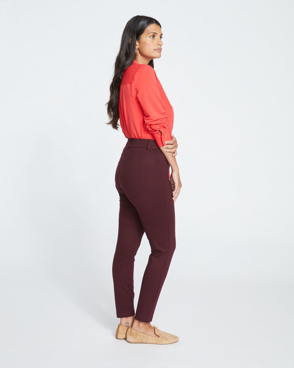 Seine Skinny Ponte Jeans - Black Cherry Zoom image 2