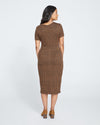 Executive Ponte Dress - Autumn Houndstooth Jacquard thumbnail 3