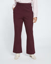 Pull On Bootcut Ponte Pants - Black Cherry thumbnail 1