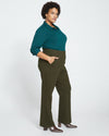 Pull On Bootcut Ponte Pants - Evening Forest thumbnail 2