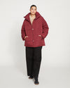 Rainier Short Hooded Puffer - Rioja thumbnail 1