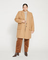 Harlow Classic Wool Coat - Light Bark thumbnail 1