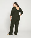 Aspen Rib Wide Leg Pant - Evening Forest thumbnail 4