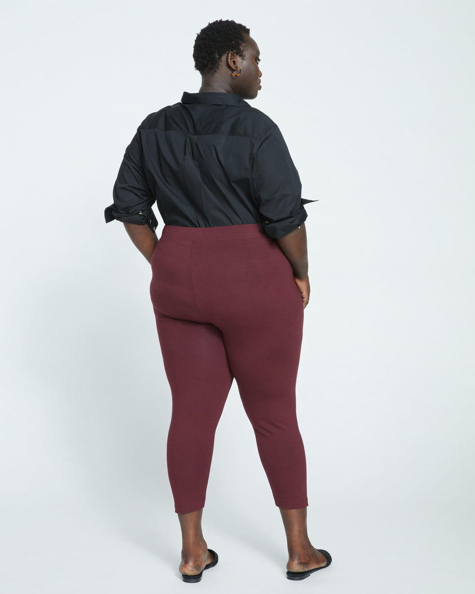 Roya Cropped Leggings 23 Inch - Black Cherry Zoom image 3