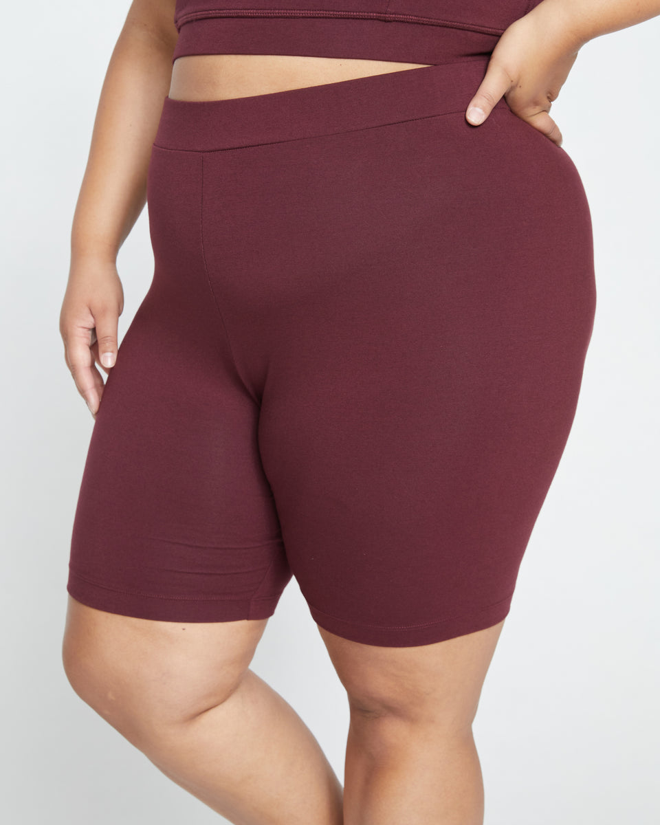 Roya Bike Shorts - Black Cherry Zoom image 1