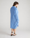 Seaside Linen Shirtdress - Hamptons Hydrangea thumbnail 4