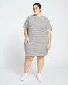 Belle Breton-Stripe Compact Jersey Dress - Ecru/Black Stripe thumbnail 0