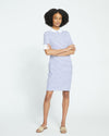 Belle Breton-Stripe Compact Jersey Dress - White/Navy Stripe thumbnail 0