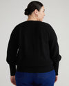 Better-Than-Wool Keyhole Sweater - Black thumbnail 3