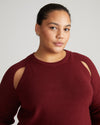 Better-Than-Wool Keyhole Sweater - Merlot thumbnail 0