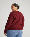 Better-Than-Wool Keyhole Sweater - Merlot thumbnail 3