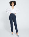 Skinny Pintuck Ponte Pants 28 Inch - Navy thumbnail 0