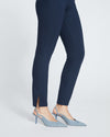 Skinny Pintuck Ponte Pants 28 Inch - Navy thumbnail 1