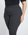 Skinny Pintuck Ponte Pants 32 Inch - Charcoal thumbnail 1