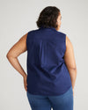 Perfect Tencel Chambray Sleeveless Shirt - Cerulean thumbnail 2