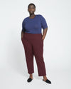 Smart Signature Ponte Pants - Black Cherry thumbnail 1