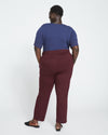 Smart Signature Ponte Pants - Black Cherry thumbnail 3