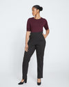 Smart Signature Ponte Pants Long - Slate Pinstripe thumbnail 0