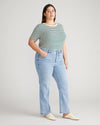 Mimi High Rise Split Hem Jeans 30 Inch - All Blue thumbnail 2