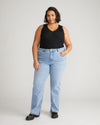Mimi High Rise Split Hem Jeans 33 Inch - All Blue thumbnail 0