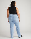 Mimi High Rise Split Hem Jeans 33 Inch - All Blue thumbnail 2
