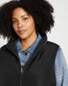 Comfort Panel Sport Puffer Vest - Black thumbnail 0