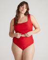 The Square Neck Bikini Top - Baywatch Red thumbnail 0