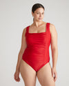 The Square Neck Swimsuit - Baywatch Red thumbnail 1