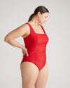 The Square Neck Swimsuit - Baywatch Red thumbnail 3