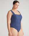 The Square Neck Swimsuit - Classic Navy thumbnail 1