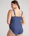 The Square Neck Swimsuit - Classic Navy thumbnail 2