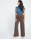 Stephanie Wide Leg Ponte Pants - Earth thumbnail 0