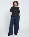 Stephanie Wide Leg Ponte Pants - Navy thumbnail 0