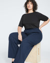 Stephanie Wide Leg Ponte Pants - Navy thumbnail 1