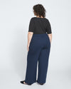 Stephanie Wide Leg Ponte Pants - Navy thumbnail 3