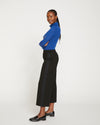 Stephanie Wide Leg Stripe Ponte Pants 27 Inch - Black with Black Stripe thumbnail 2