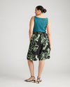 Cooling Stretch Cupro Bermuda Shorts - Capoterra Hibiscus thumbnail 3