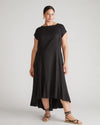 Sunset Linen Flounce Dress - Black thumbnail 1