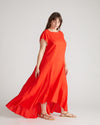 Sunset Linen Flounce Dress - Shoreline Sunset thumbnail 1