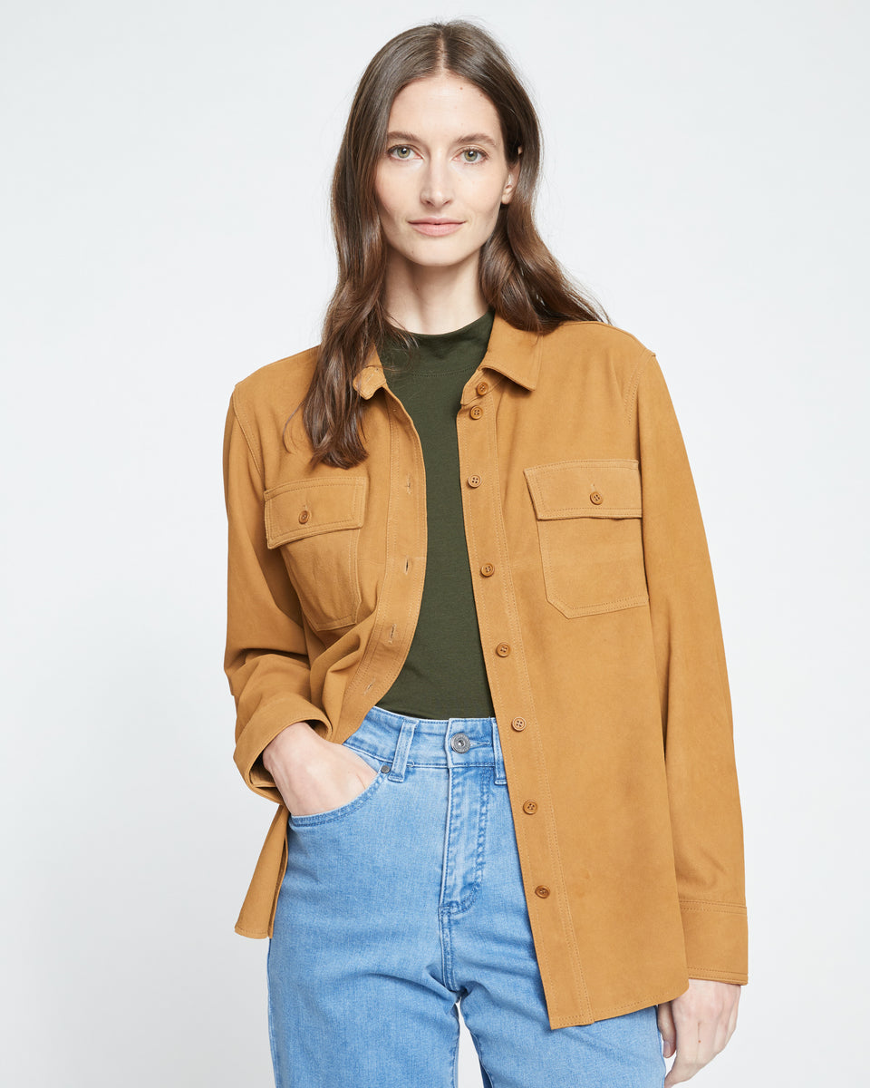 Suede Greenwich Jacket - Burnt Ochre Zoom image 0