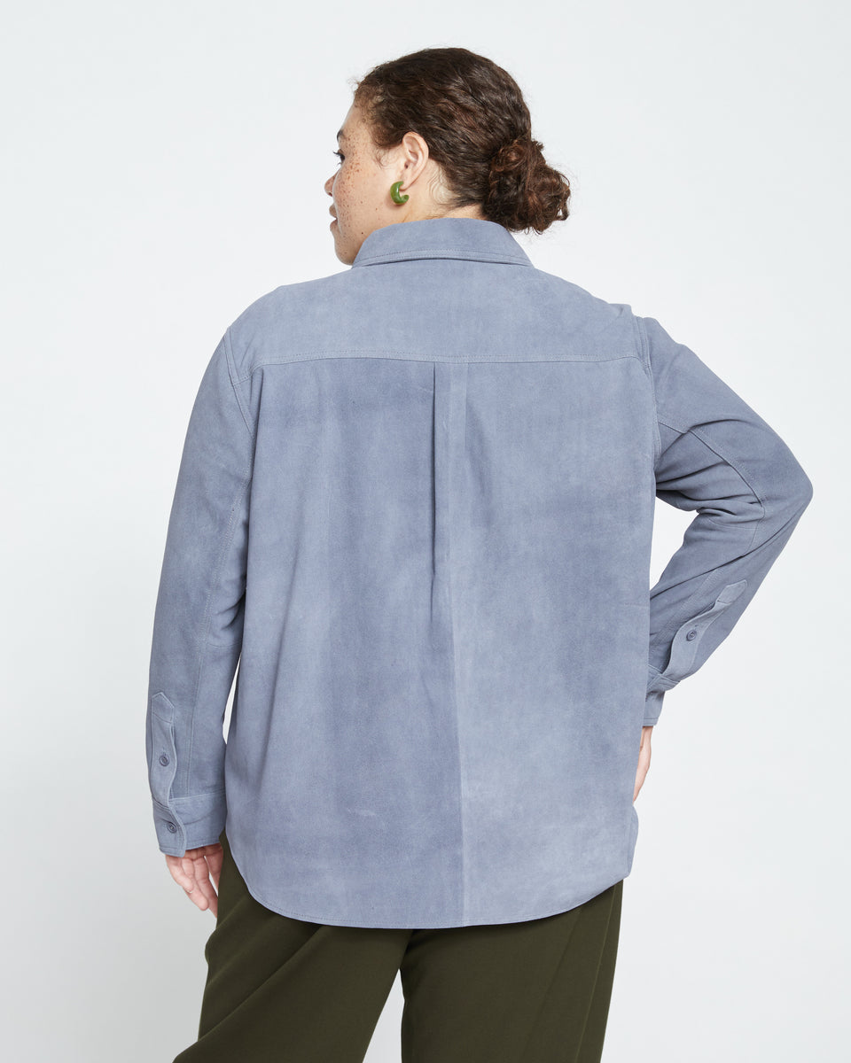 Suede Greenwich Jacket - Cornflower Zoom image 3