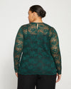 Thames Lace Top - Forest Green thumbnail 3