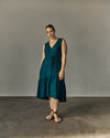 Tiered Twirl Wrap Dress - Ionian Blue thumbnail 3