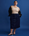 Baez Denim Skirt - Astro Blue thumbnail 0