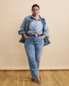 Mimi High Rise Split Hem Jeans 30 Inch - All Blue thumbnail 0