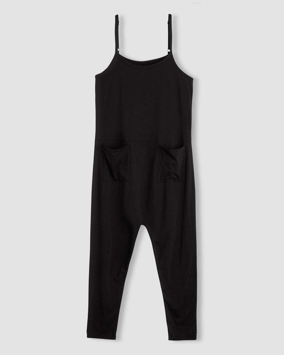 UltimateS Jackson Sleeveless Jumpsuit - Black Zoom image 1